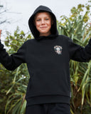 THE MAD HUEYS Don't Be Jelly Youth Hooded Pullover - BLACK