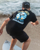 THE MAD HUEYS Beer And Foaming Short Sleeve Tee - BLACK
