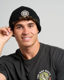 THE MAD HUEYS FK Off Fish Straight Beanie - BLACK