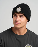 THE MAD HUEYS FK Off Fish Straight Beanie - BLACK