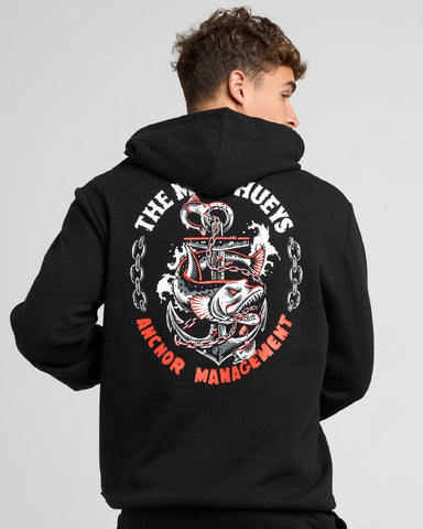 THE MAD HUEYS Anchor Management Pullover - BLACK