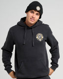THE MAD HUEYS Surf Hueys Hooded Pullover - WASHED BLACK