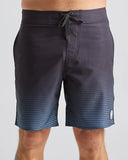 THE MAD HUEYS Foaming Shark Boardshort 19" - BLACK