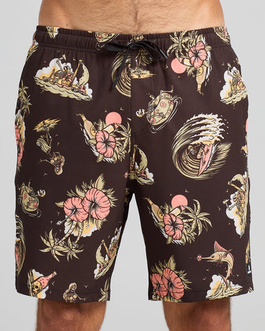 THE MAD HUEYS - Frothin Out 19" Swim Volley Short