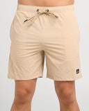 THE MAD HUEYS Freestyle 18" Swim Volley Short - TAN