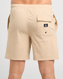 THE MAD HUEYS Freestyle 18" Swim Volley Short - TAN