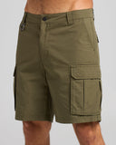 The Mad Hueys - Snagged 20" Cargo Shorts OLIVE