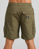 The Mad Hueys - Snagged 20" Cargo Shorts OLIVE