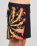 THE MAD HUEYS Skull Spiral Youth 17" Board short - BLACK