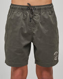 THE MAD HUEYS Skull Anchor Youth Volley 15' -  CHARCOAL