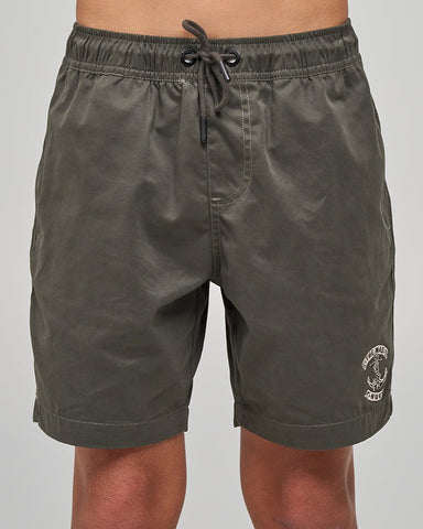 THE MAD HUEYS Skull Anchor Youth Volley 15' -  CHARCOAL