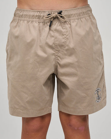 THE MAD HUEYS Skull Anchor Youth Volley 15' - TAUPE