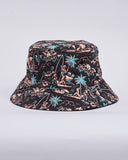 THE MAD HUEYS Sailor Anchor/Reversible Bucket Hat - BLACK
