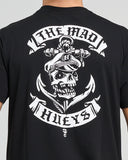 THE MAD HUEYS Sailor Anchor Short Sleeve Tee - BLACK