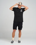 THE MAD HUEYS Sailor Anchor Short Sleeve Tee - BLACK