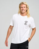 THE MAD HUEYS Sailor Anchor SS Tee - WHITE
