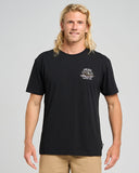 THE MAD HUEYS Kraken Port Hole Short Sleeve Tee - BLACK