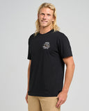 THE MAD HUEYS Kraken Port Hole Short Sleeve Tee - BLACK