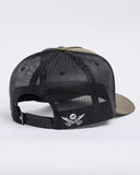 THE MAD HUEYS Captain Ship Faced Twill Trucker - OLIVE