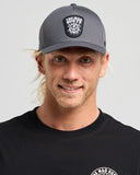 THE MAD HUEYS Ship Wheel Beers Twill Snapback - CHARCOAL