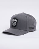 THE MAD HUEYS Ship Wheel Beers Twill Snapback - CHARCOAL
