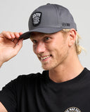 THE MAD HUEYS Ship Wheel Beers Twill Snapback - CHARCOAL
