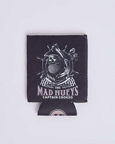 THE MAD HUEYS Captain Ship Faced Stubby Cooler - BLACK