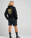 THE MAD HUEYS Caught Fk All Island Hooded Pullover - BLACK