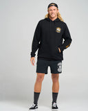 THE MAD HUEYS Caught Fk All Island Hooded Pullover - BLACK