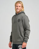 THE MAD HUEYS Hueys Good Life Hooded Pullover - CHARCOAL