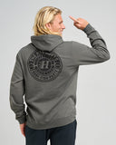 THE MAD HUEYS Hueys Good Life Hooded Pullover - CHARCOAL