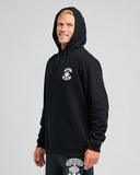 THE MAD HUEYS Ahoy Fkrs Storm Hooded Pullover - BLACK