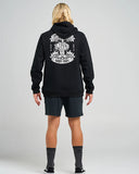 THE MAD HUEYS Ahoy Fkrs Storm Hooded Pullover - BLACK