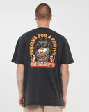 THE MAD HUEYS Fanging Keg Short Sleeve Tee - WASHED BLACK