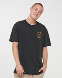 THE MAD HUEYS Fanging Keg Short Sleeve Tee - WASHED BLACK