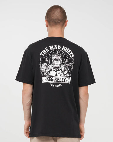 THE MAD HUEYS Such Is Kelly Short Sleeve Tee - BLACK