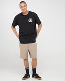 THE MAD HUEYS Such Is Kelly Short Sleeve Tee - BLACK
