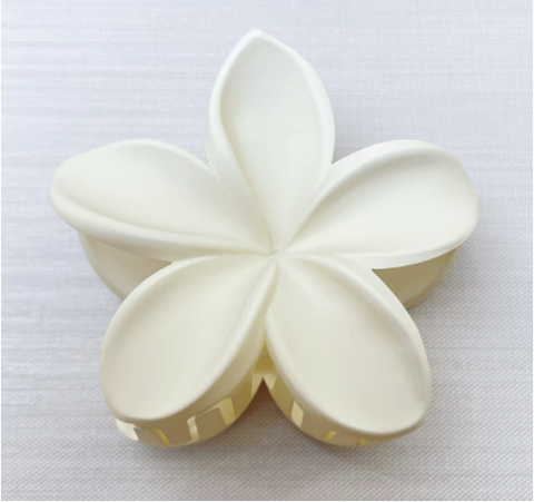 CLASSICS77 White Frangipani Hair Clip
