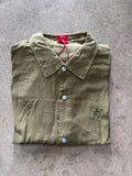 WORSHIP Core Linen Long Sleeve Shirt - KELP