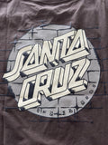 SANTA CRUZ Scrawl Brick Dot Short Sleeve Tee - BROWN