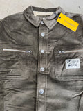 CRITICAL SLIDE Zipped Jacket Overshirt - WASHED BLACK