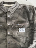 CRITICAL SLIDE Zipped Jacket Overshirt - WASHED BLACK