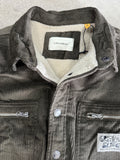 CRITICAL SLIDE Zipped Jacket Overshirt - WASHED BLACK
