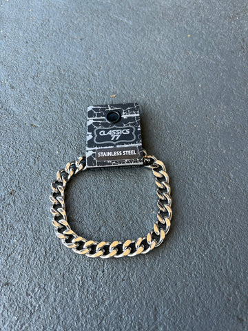CLASSICS 77 Stainless Steel Narrow Heavy Linked Bracelet
