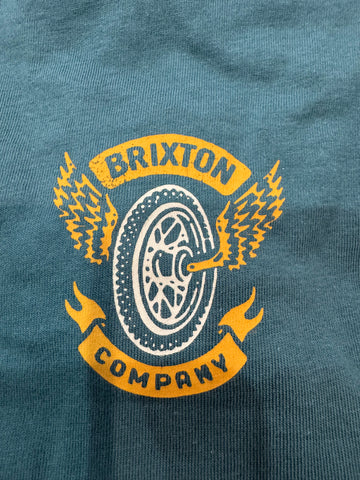 BRIXTON Payson Short Sleeve Tee - NIGHT SAGE