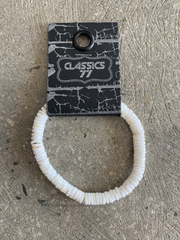 CLASSIC 77 - White Shell  Bracelet