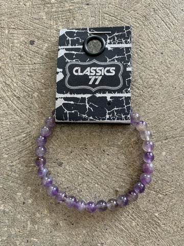 CLASSICS 77 6MM Bead Bracelet -AMETHYST