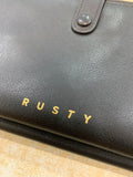RUSTY Grace Leather Pouch - BLACK 1