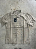 FORMER Reynolds Striped Short Sleeve Shirt - MOSS