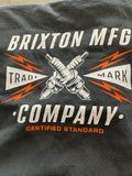 BRIXTON Danton Tee - BLACK WORN WASH